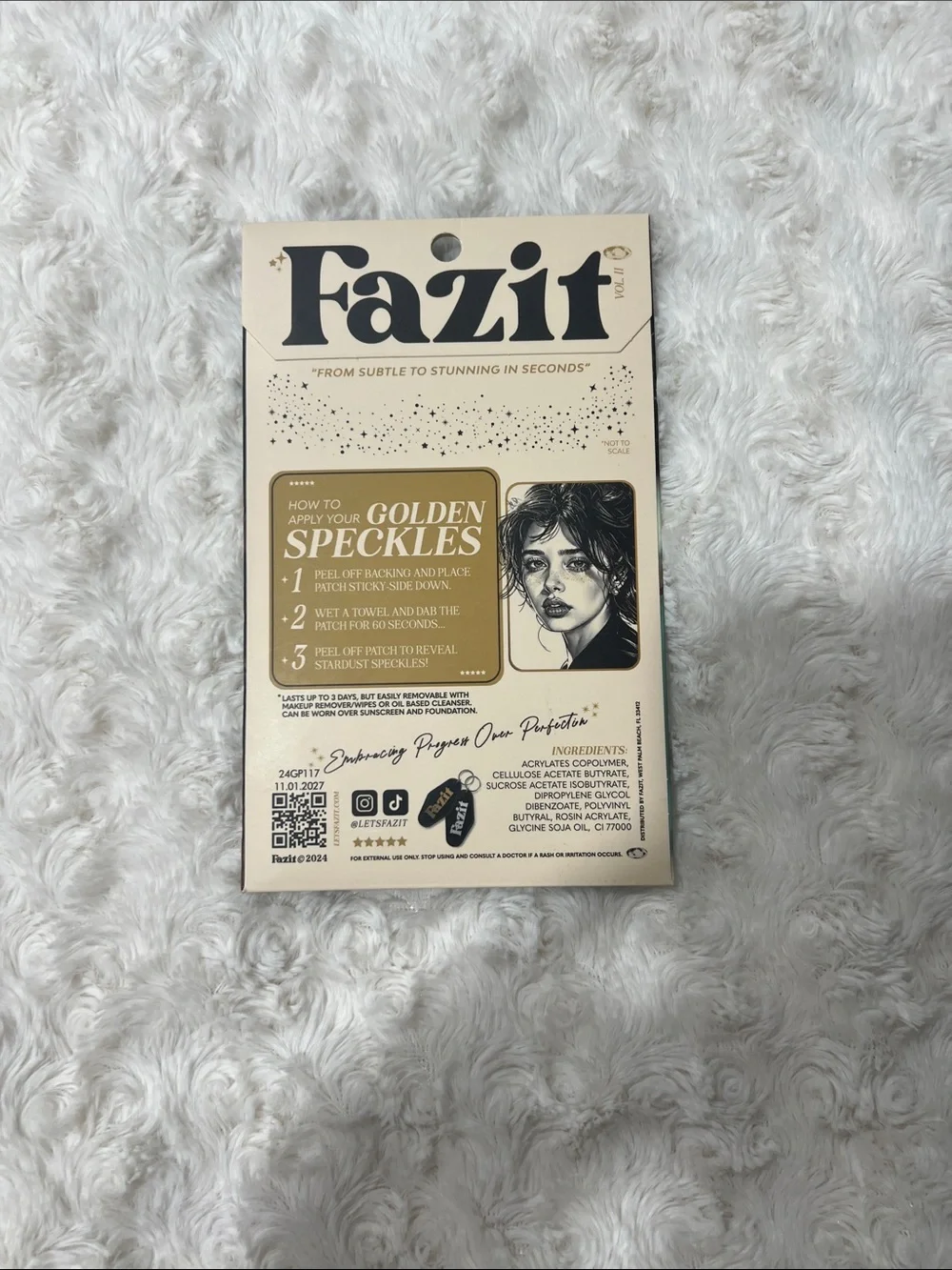FAZIT Gold Glitter Freckles Makeup Patches
